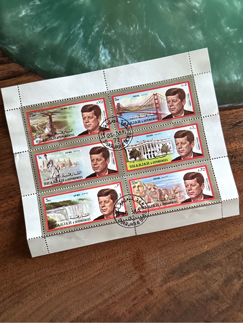 1972 - Sharjah Dependencies - "J.F. Kennedy" Postage Stamps